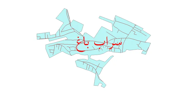 دانلود نقشه شیپ فایل شبکه معابر شهر سراب باغ