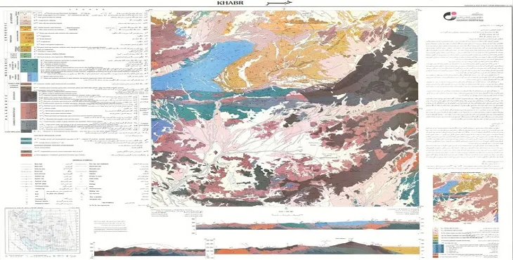 نقشه زمین‌ شناسی محدوده شهری خبر + تصویر با کیفیت بالا