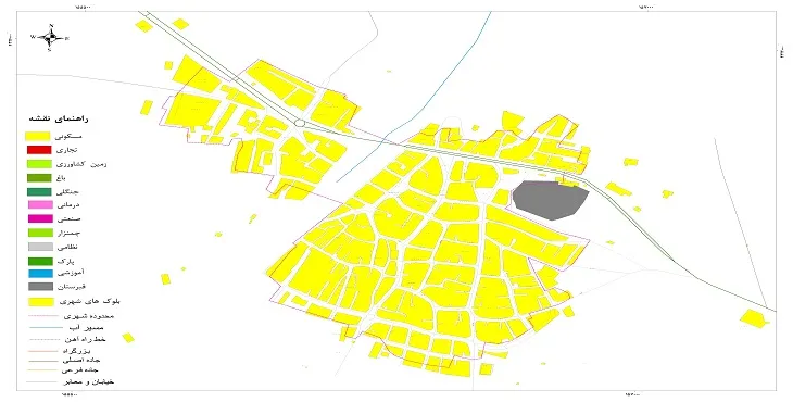 نقشه شیپ فایل (GIS) شهر زرنق 1404 + عکس با کیفیت