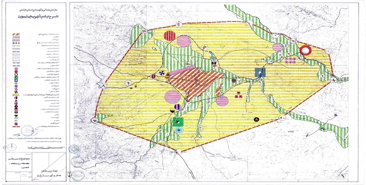 نقشه محدوده و حریم شهر بجنورد | کیفیت بالا