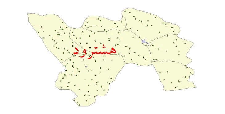 دانلود نقشه شیپ فایل (GIS) تقسیمات سیاسی شهرستان هشترود سال 1400