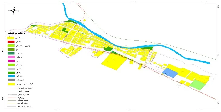 جدیدترین نقشه شهر بستان | قابل چاپ + کیفیت بالا