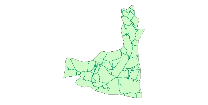 جدیدترین نقشه شیپ فایل راه های شهرستان خوشاب + PDF