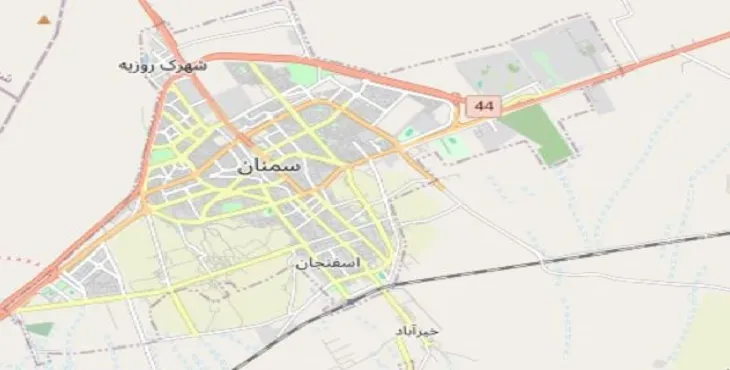 دانلود نقشه شهر سمنان + pdf با کیفیت بالا
