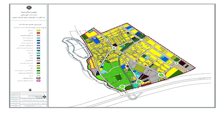 دانلود آلبوم نقشه های طرح جامع-تفصیلی شهر ملک آباد