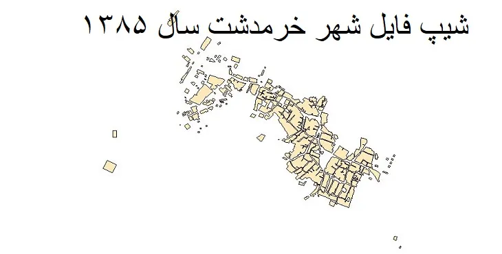 دانلود شیپ فایل بلوک آماری شهر خرمدشت