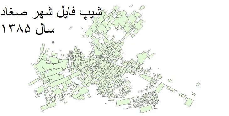 دانلود شیپ فایل بلوک آماری شهر صغاد