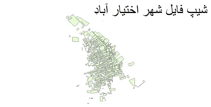 دانلود شیپ فایل بلوک آماری شهر اختیارآباد