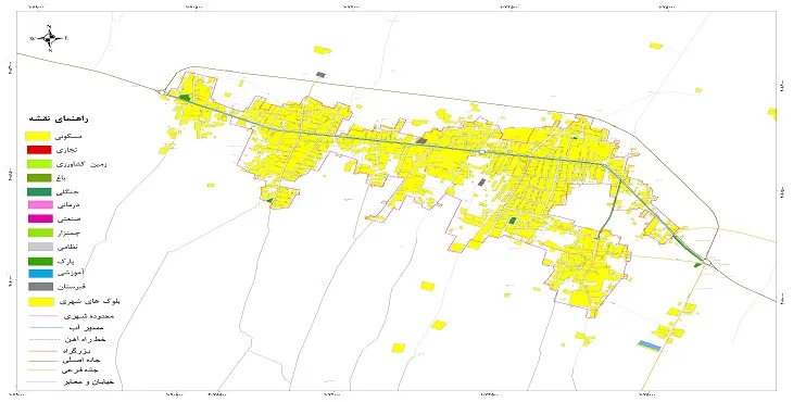 نقشه شیپ فایل (GIS) شهر نقاب 1404 + عکس با کیفیت