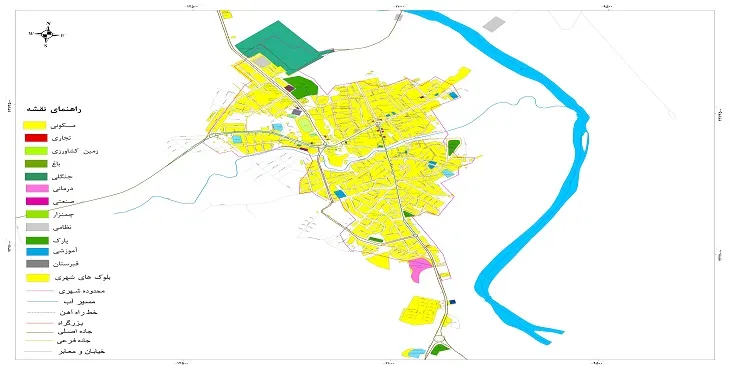 نقشه شیپ فایل (GIS) شهر پلدشت 1404 + عکس با کیفیت