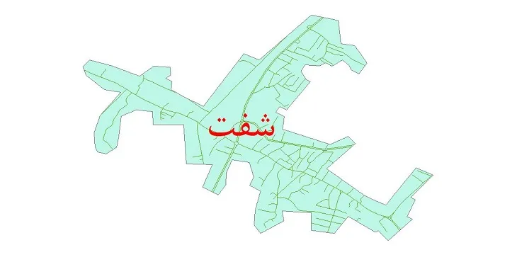 دانلود نقشه شیپ فایل شبکه معابر شهر شفت