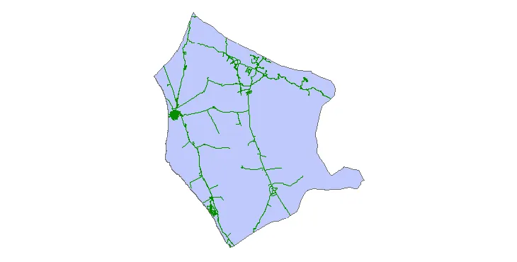 جدیدترین نقشه شیپ فایل راه های شهرستان دیلم + PDF