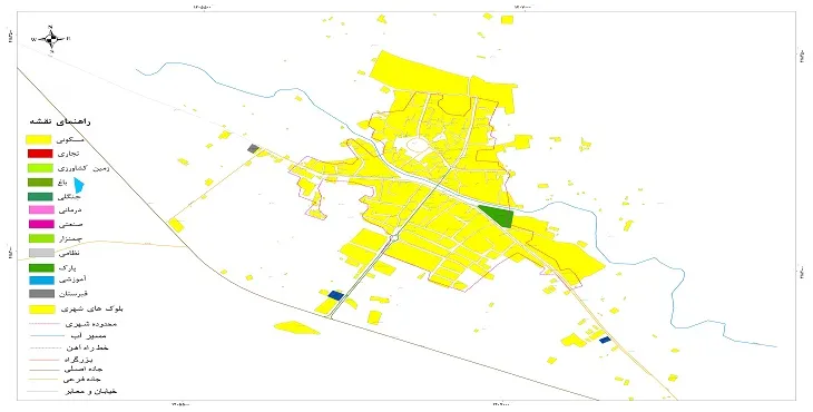 نقشه شیپ فایل (GIS) شهر نوخندان 1404 + عکس با کیفیت
