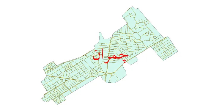 دانلود نقشه شیپ فایل شبکه معابر شهر چمران