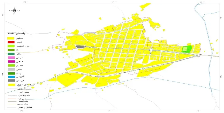 نقشه شیپ فایل (GIS) تازه شهر 1404 + عکس با کیفیت