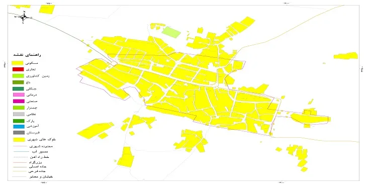 نقشه شیپ فایل (GIS) شهر نازک علیا 1404 + عکس با کیفیت