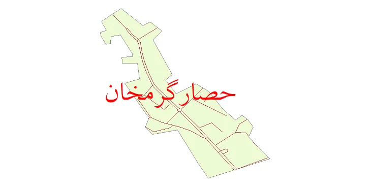 دانلود نقشه شیپ فایل شبکه معابر شهر حصارگرمخان