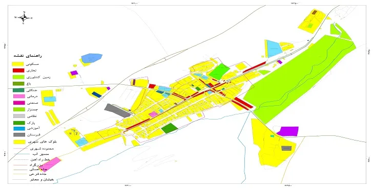 نقشه شیپ فایل (GIS) شهر قره آغاج 1404 + عکس با کیفیت
