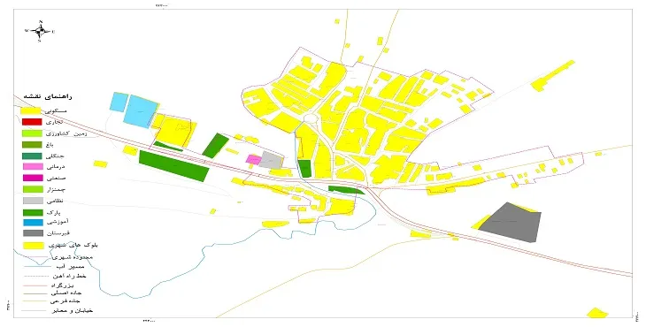 نقشه شیپ فایل (GIS) شهر سراب دوره 1405 + عکس با کیفیت