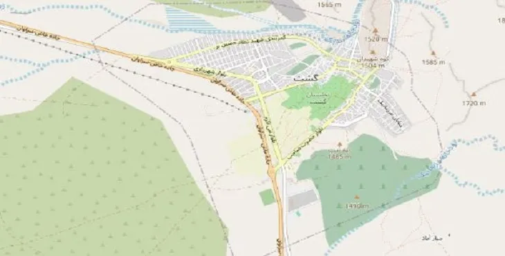 دانلود نقشه شهر گشت + pdf با کیفیت بالا