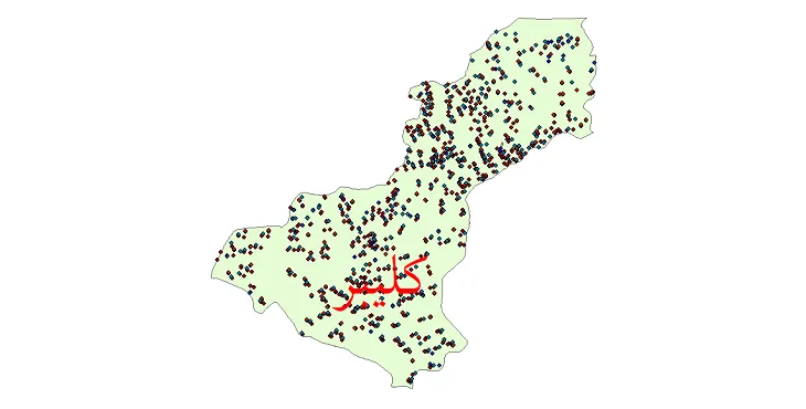 دانلود نقشه جمعیت نقاط شهری و روستایی شهرستان کلیبر از سال 1335 تا 1395