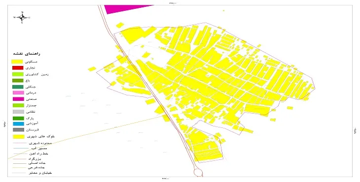 نقشه شیپ فایل (GIS) شهر وردنجان 1404 + عکس با کیفیت