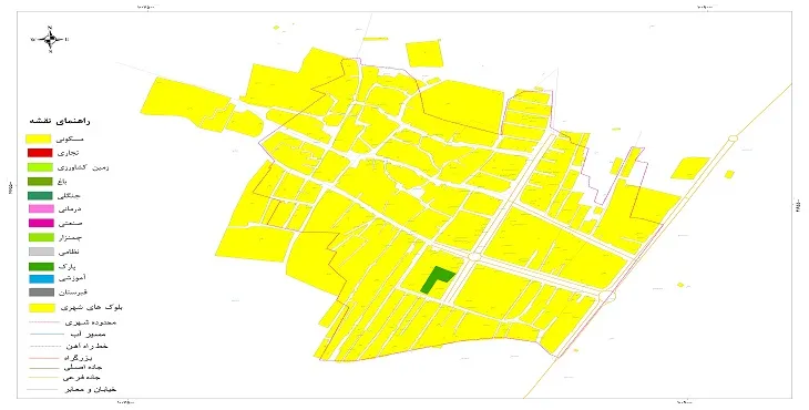 نقشه شیپ فایل (GIS) شهر قاضی 1404 + عکس با کیفیت