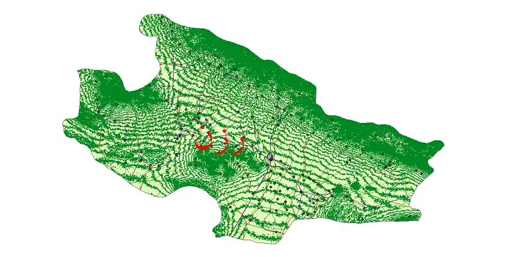 دانلود نقشه های شیپ فایل شهرستان رزن + کاملترین لایه GIS