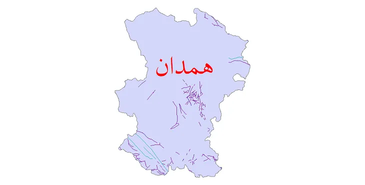 دانلود نقشه شیپ فایل (GIS) گسل های استان همدان