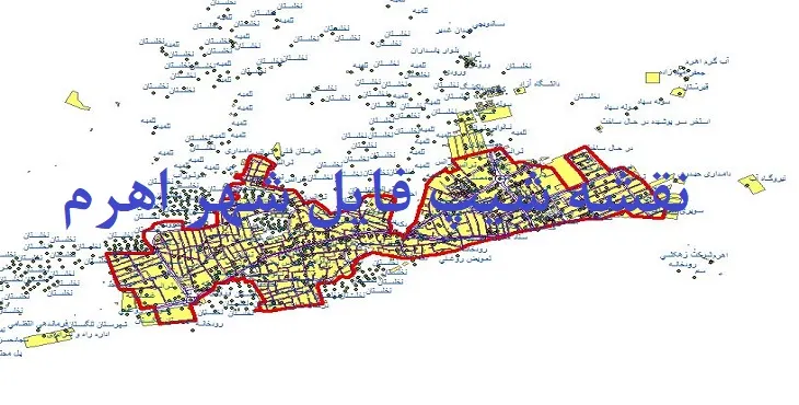 دانلود نقشه های شیپ فایل شهر اهرم