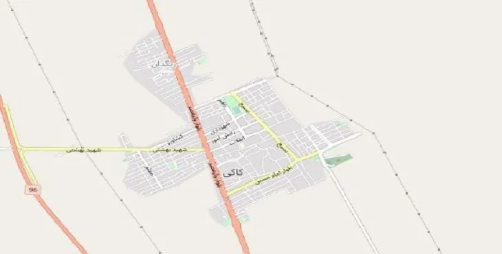 دانلود نقشه شهر کاکی + pdf با کیفیت بالا