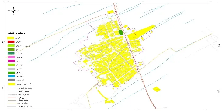 جدیدترین نقشه شهر زیدآباد | قابل چاپ + کیفیت بالا