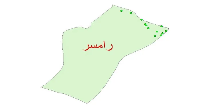 دانلود نقشه شیپ فایل کیفیت آب چاه های شهرستان رامسر
