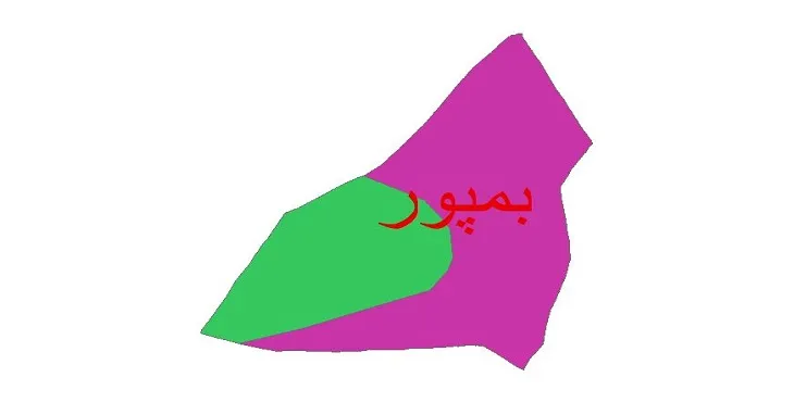 نقشه شیپ‌ فایل اقلیم‌شناسی شهرستان بمپور + 7 لایه اقلیمی