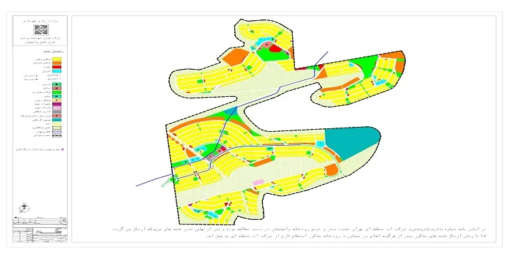 دانلود نقشه کاربری اراضی ناحیه واصفجان پردیس