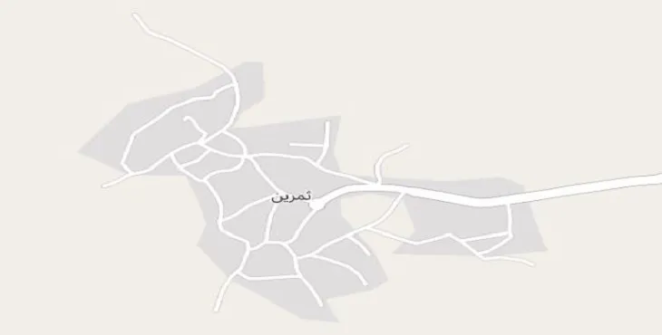 دانلود نقشه شهر ثمرین + pdf با کیفیت بالا