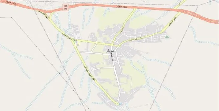 دانلود نقشه شهر جوپار + pdf با کیفیت بالا