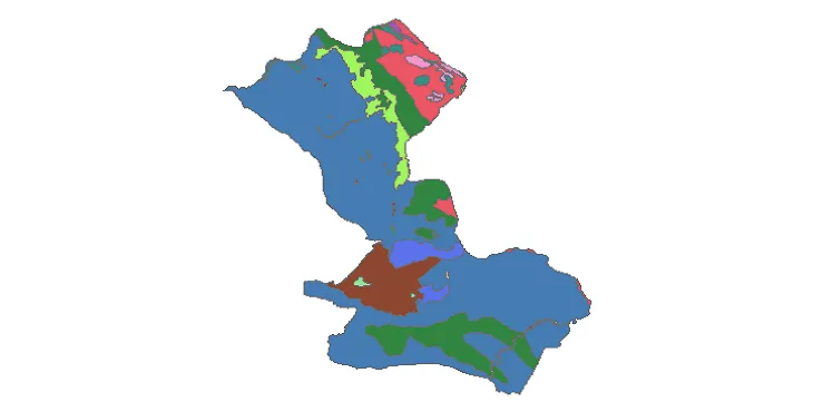 بروزترین نقشه شیپ فایل کاربری اراضی شهرستان مهران + PDF