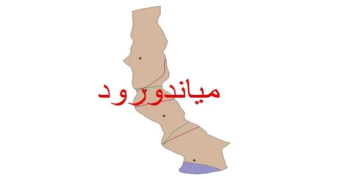 نقشه شیپ فایل اقلیمشناسی شهرستان میاندورود + 7 لایه اقلیمی