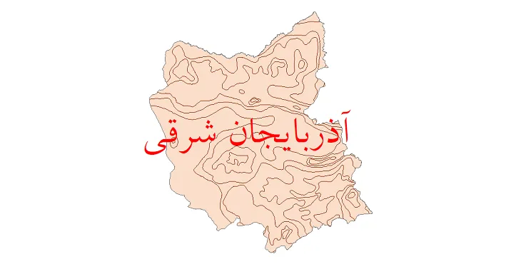 دانلود نقشه شیپ فایل (GIS) تبخیر استان آذربایجان شرقی