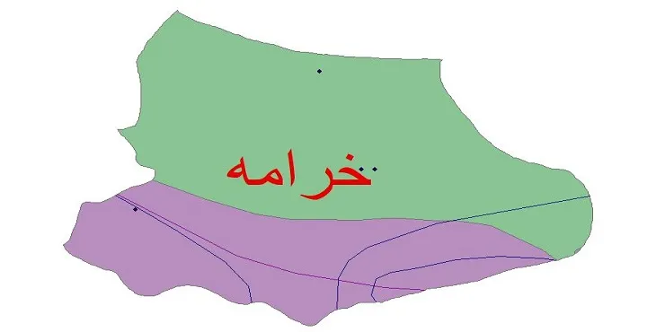 نقشه شیپ‌ فایل اقلیم‌شناسی شهرستان خرامه + 7 لایه اقلیمی