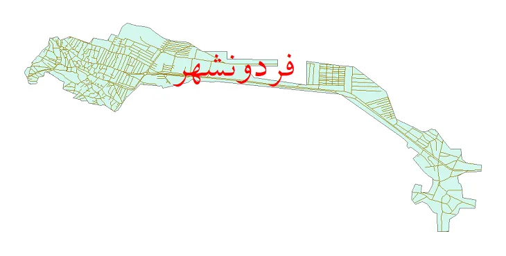 دانلود نقشه شیپ فایل شبکه معابر شهر فریدونشهر