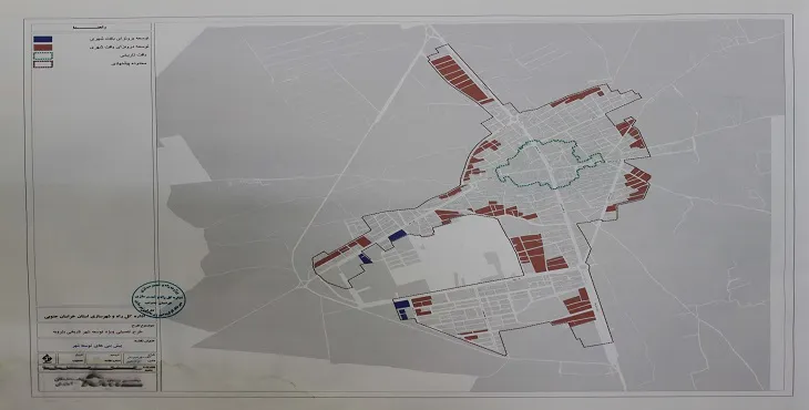 نقشه محدوده شهر بشرویه | کیفیت بالا