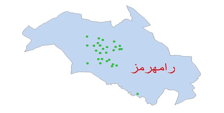 دانلود نقشه شیپ فایل کیفیت آب چاه های شهرستان رامهرمز