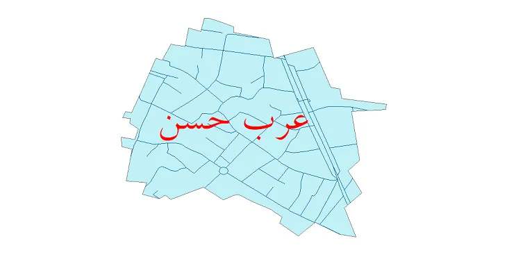 دانلود نقشه شیپ فایل شبکه معابر شهر عرب حسن