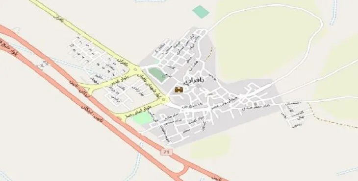 دانلود نقشه شهر بافران + pdf با کیفیت بالا