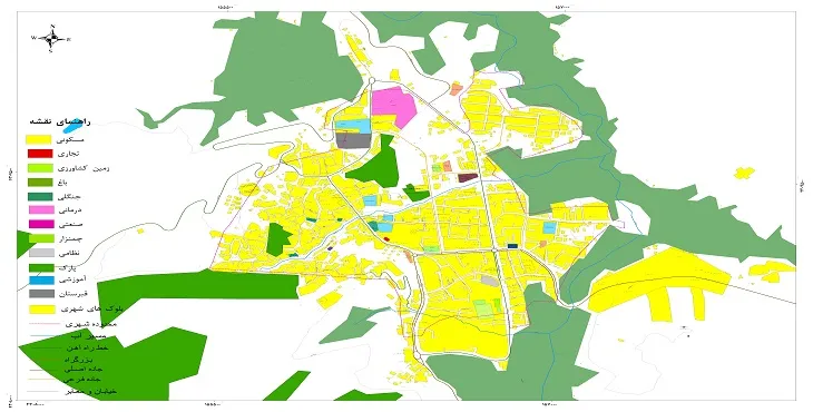 نقشه شیپ فایل (GIS) شهر کلیبر 1404 + عکس با کیفیت