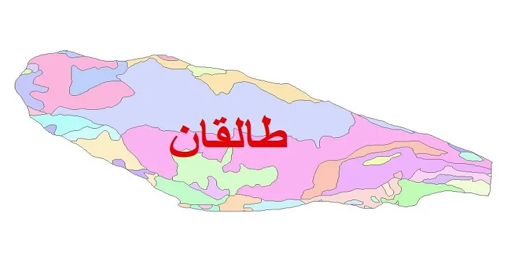 نقشه شیپ فایل (GIS) زمین شناسی شهرستان طالقان