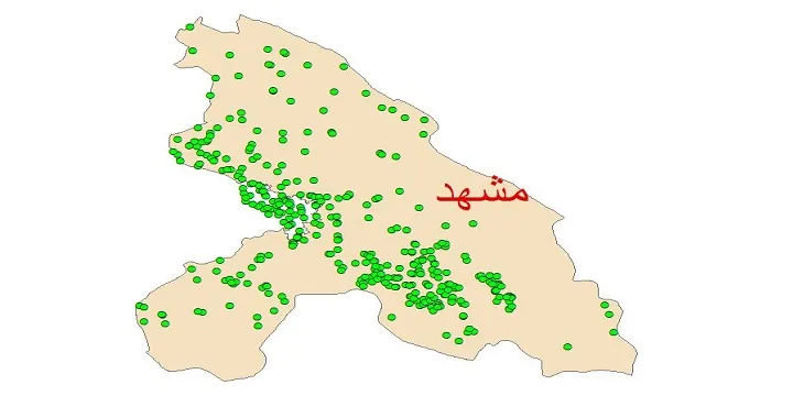 دانلود نقشه شیپ فایل کیفیت آب چاه های شهرستان مشهد