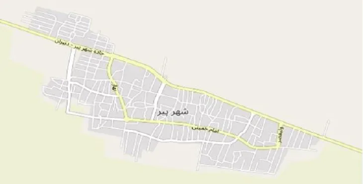 دانلود نقشه شهر پیر + pdf با کیفیت بالا